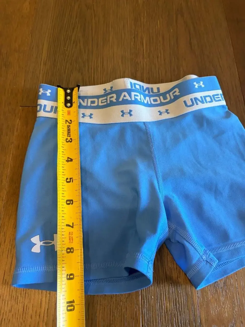 Under Armour Compression Shorts Blue Girls S 7/8
